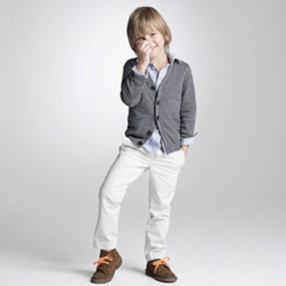 CREWCUTS grey cardigan size 8 - Picture 3 of 10